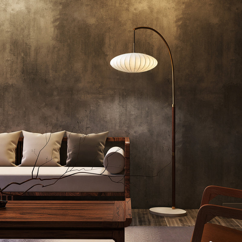 Lampe sur pied de style rétro chinois traditionnel