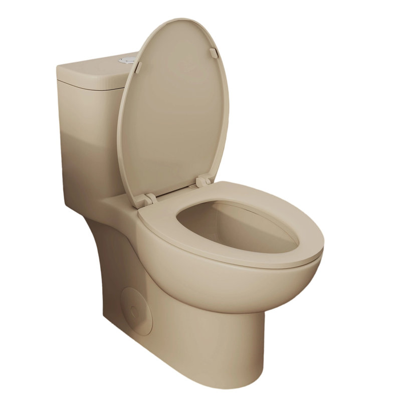 Toilette une pièce kaki 17 po ADA, Kaki