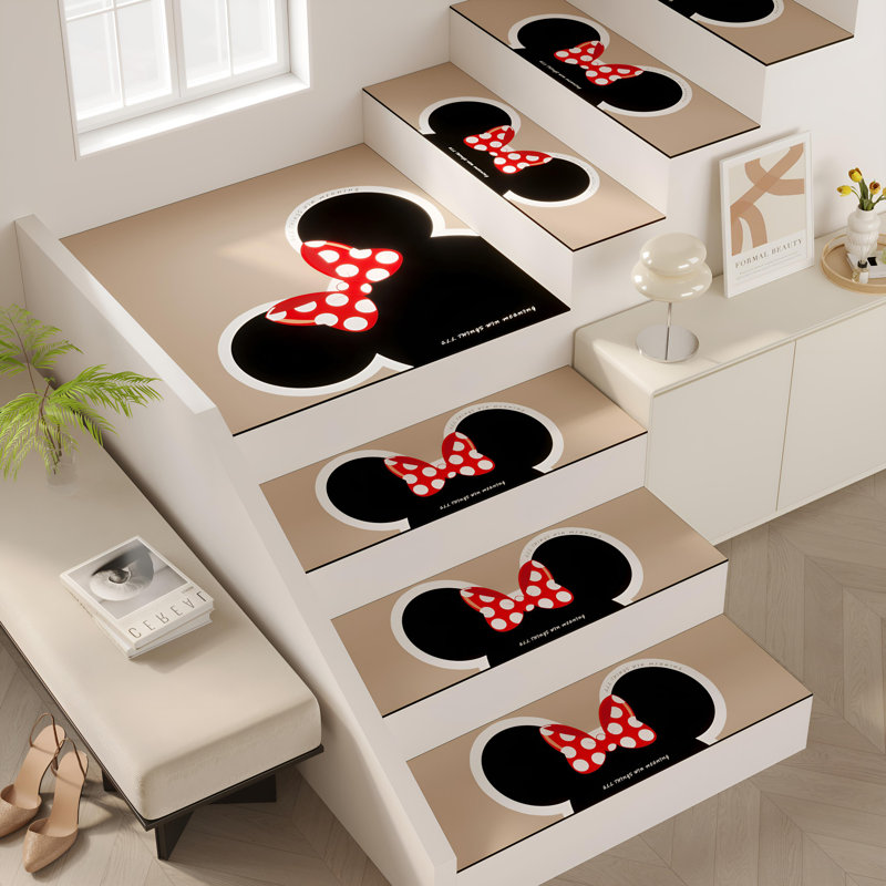Tapis d'escalier auto-adhésif antidérapant pour usage intérieur
