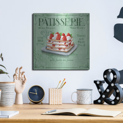  «Patisserie 5» par Fiona Stokes-Gilbert, art mural en métal, 12 po x 12 po