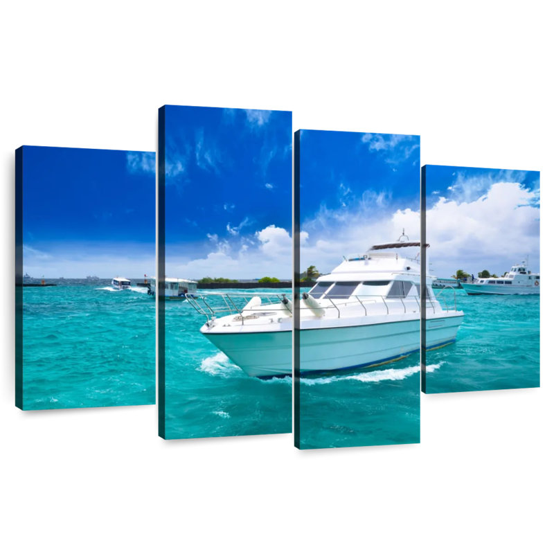 Mehar Yachts At Sea, 27" H x 43" W