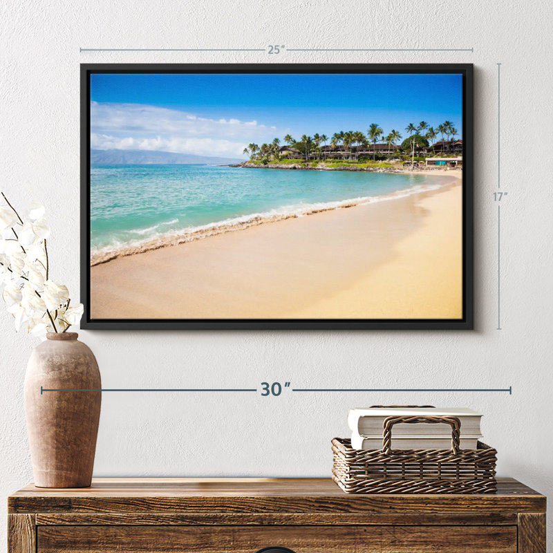 Impression sur toile Napili Bay Paradise, H 17 po x l 25 po