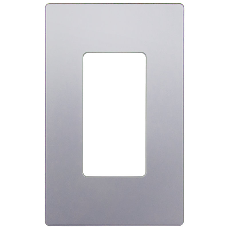  Plaque murale décorative à 1 bande Enlerites, Argent, H 4,68 po x L 2,93 po