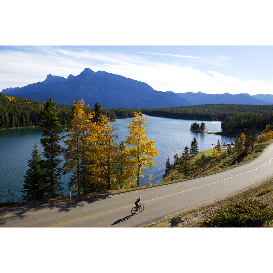 Road Biking Girl von GibsonPictures - Leinwandbild