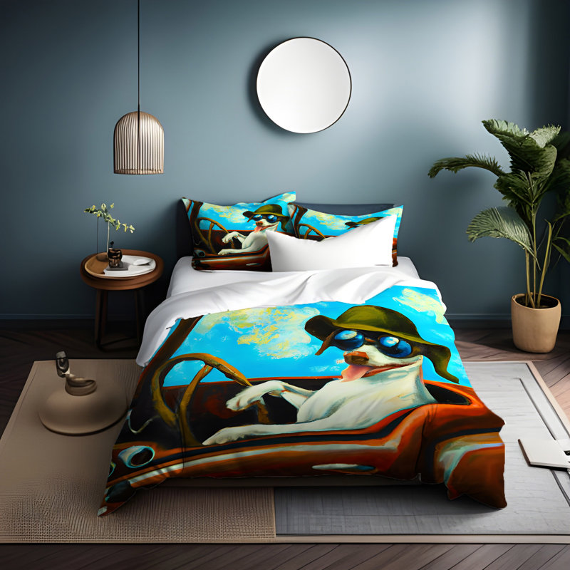 Animal Print Duvet Cover, King Duvet Cover + 2 King Shams