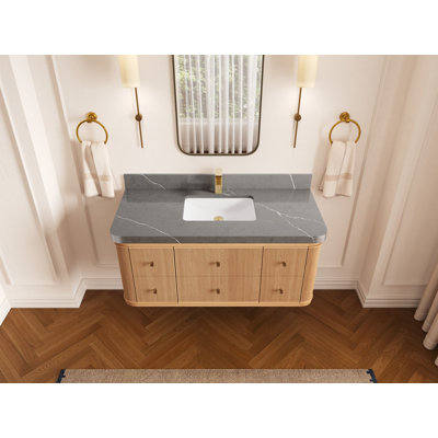 Chêne flottant Hampton X P 22 po De salle de bain Quartz