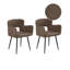 46cm H Boucle Upholstered Accent in Brown
