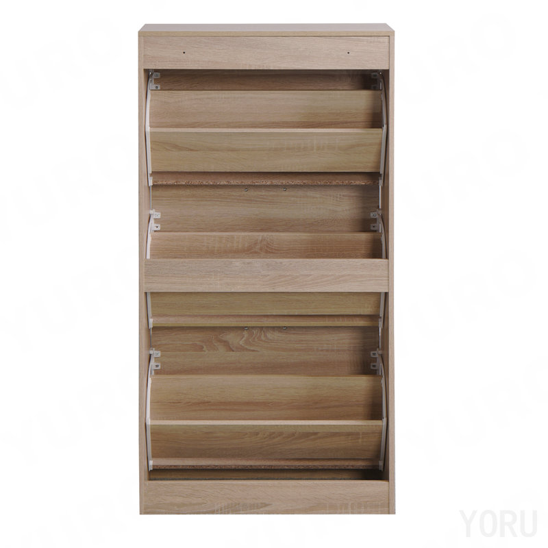 Armoire de rangement à chaussures 3 tiroirs, étagère à 3 niveaux - standard