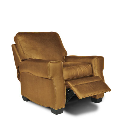 Fauteuil club inclinable manuel en cuir véritable 40 po Stafford