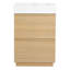 Meuble-lavabo 30 po avec lavabo simple - Armoire autoportante en chêne avec double tiroir encastrable-29430178-29430182