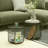 Cynne Steel Top Nesting Tables End Table with Storage