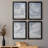 " Sky Blue I " 4 - Pieces Painting Print-932016188-932016177