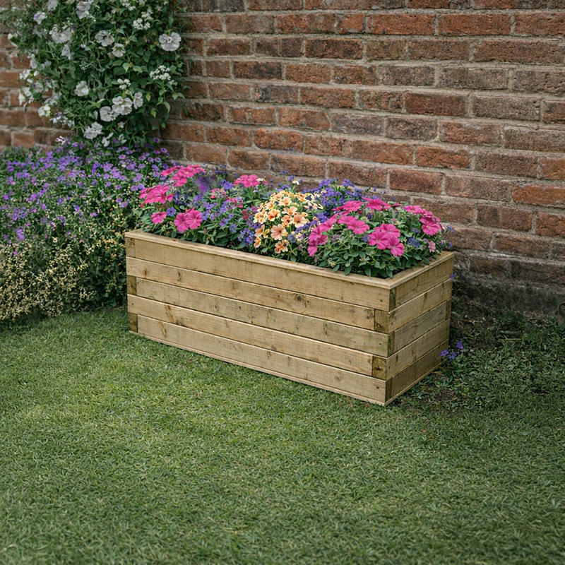 83 x 43cm Rectangular Tanalised Planter