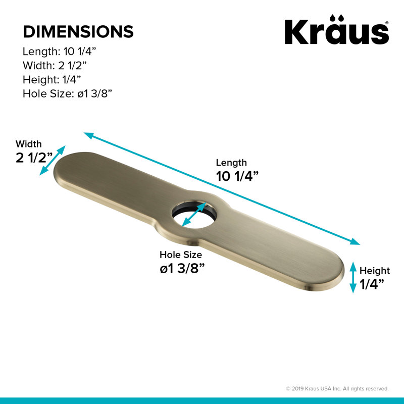 Deck Plate, Brushed Gold