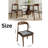 Ikerne Upholstered Side Chairs (Set Of 4) Soft Leather Solid Wood Backrest Breathable Armless Dining Chairs-574176097-574176102-574176101