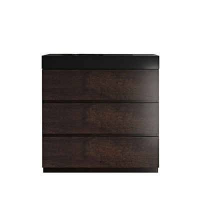 Ensemble de meuble-lavabo autoportant simple 35,8 po avec plateau en pierre Emmalena