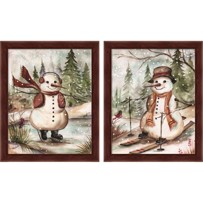 " Country Snowman III & IV " by Tre Sorelle Studios 2 - Pieces