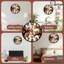 Horloge chouette feuilles d'automne