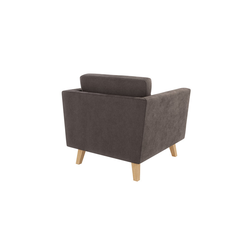 Scandinavian Armchair, Brown - Khaki