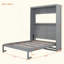 Lit escamotable mural avec tablettes Murphy