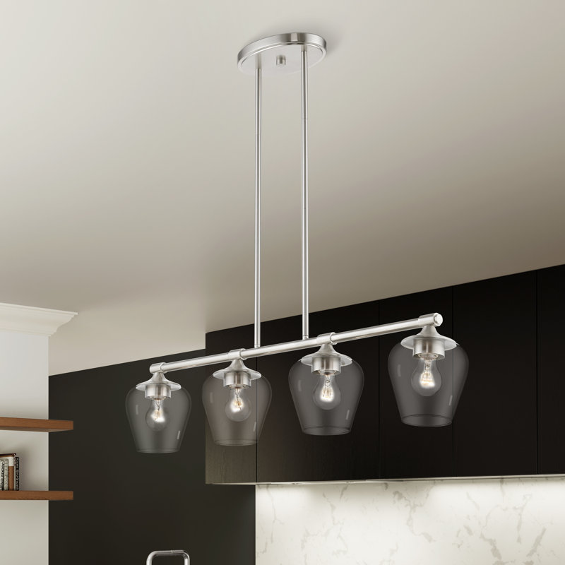Lustre linéaire Dhaniyal, Nickel brossé