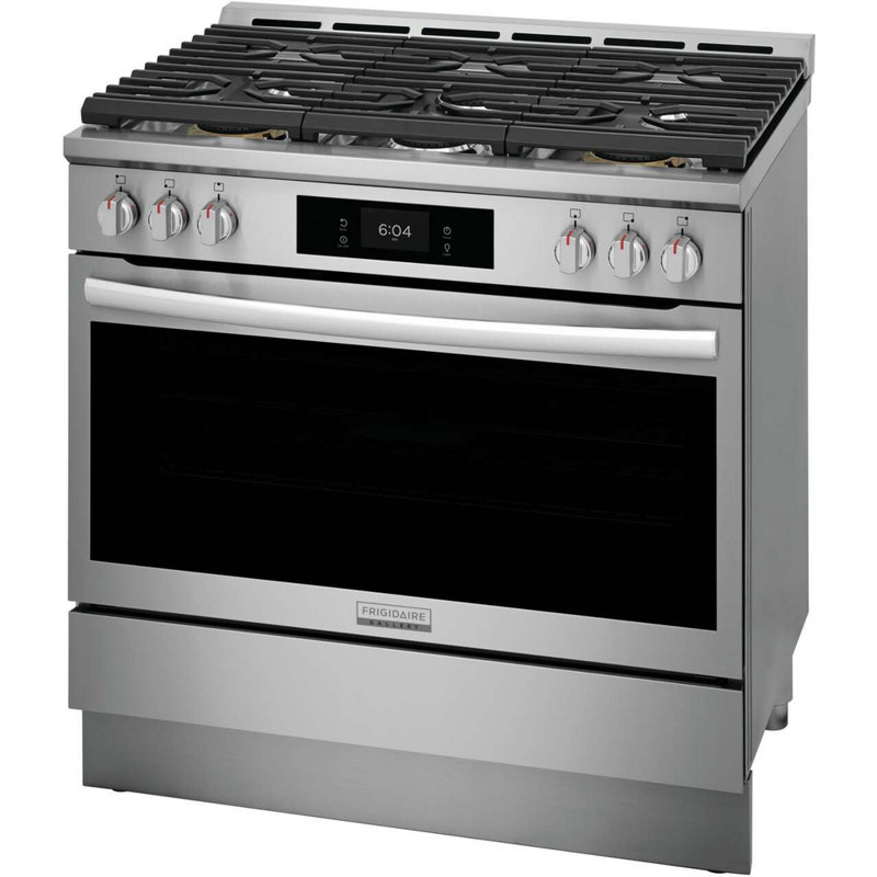 36" Stainless Steel Dual-Fuel Convection Range with Air Fry
