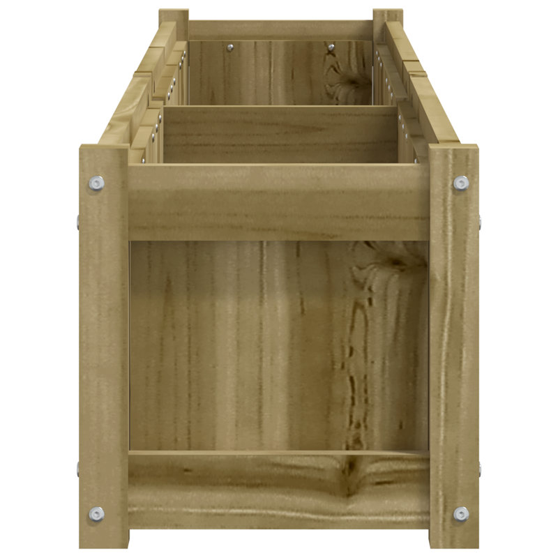 Bringier Garden Planter, 31cm H x 150cm W x 31cm D, Natural Impregnated, 1
