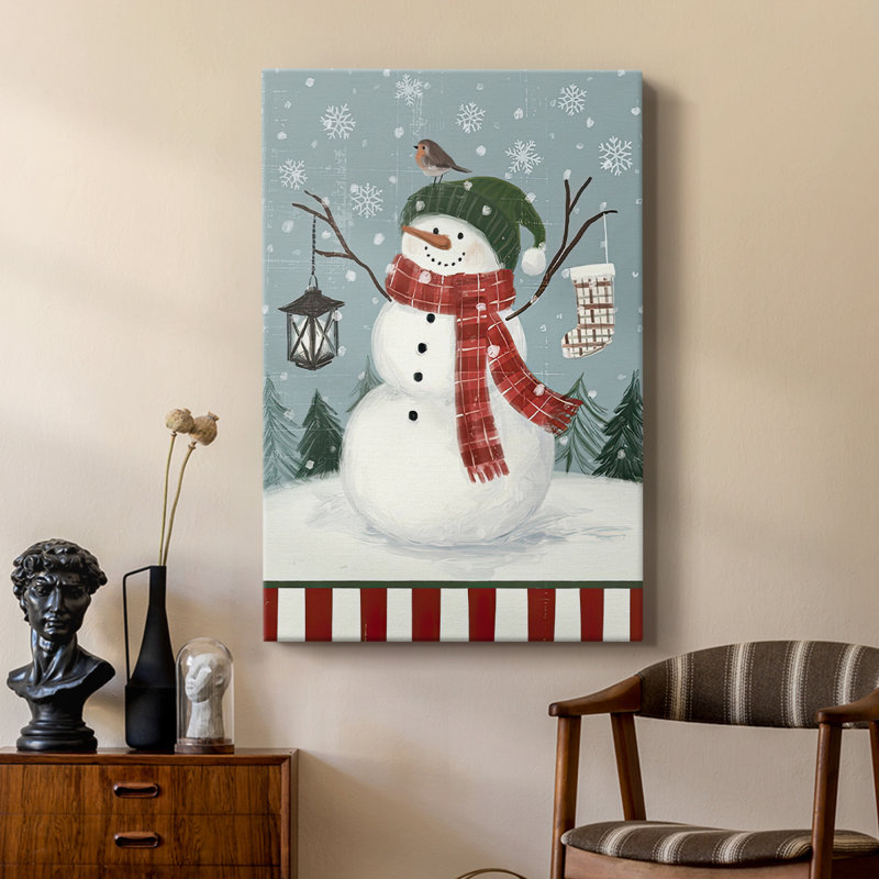 Collection Jolly Snowman - galerie Cavas personnalisée, H 18 po x l 12 po