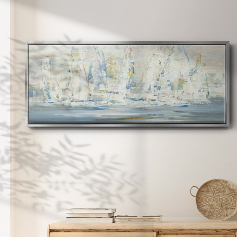 Regatta Time - Toile encadrée, H 20 po x l 50 po