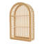 3 -Piece Arch Bamboo and Pine Solid Wood and Bamboo Tiered Shelf