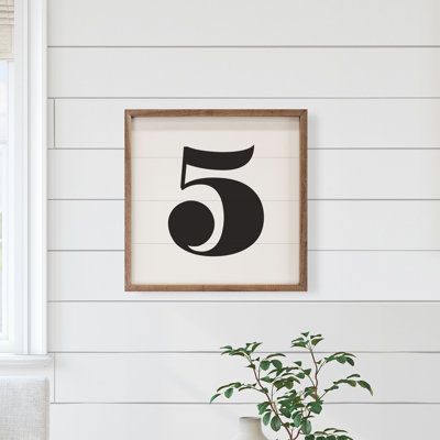 Square Classic Number Five