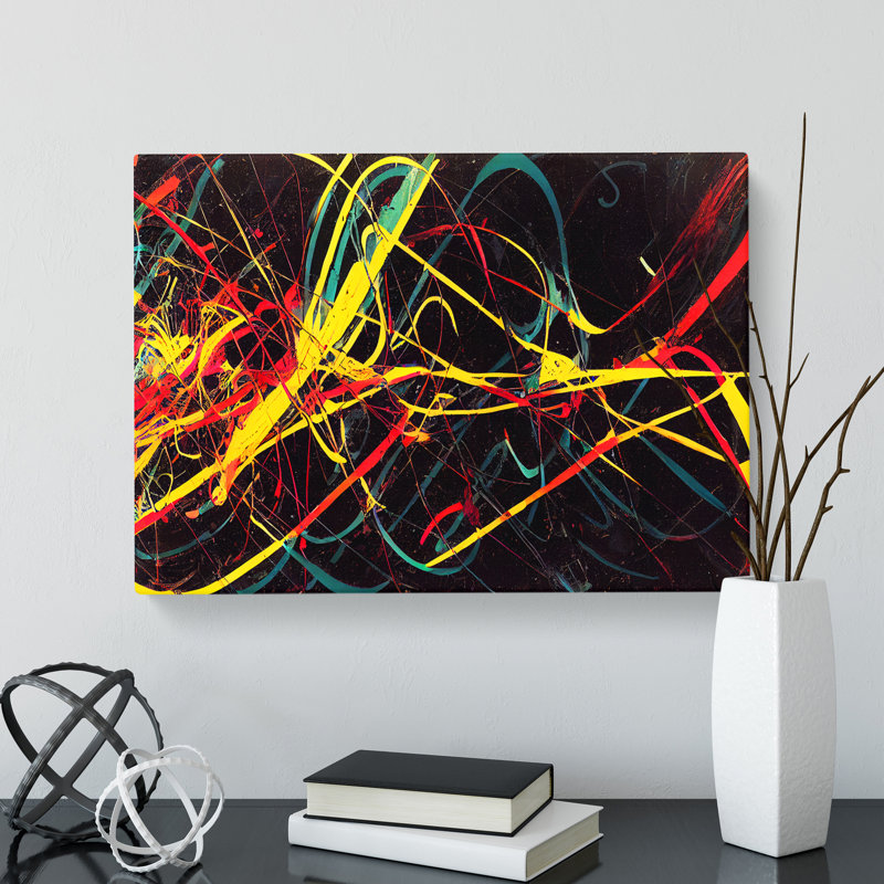 Modern Graffiti Art Abstract - Wrapped Canvas Print, 40cm H x 60cm W x 3cm D
