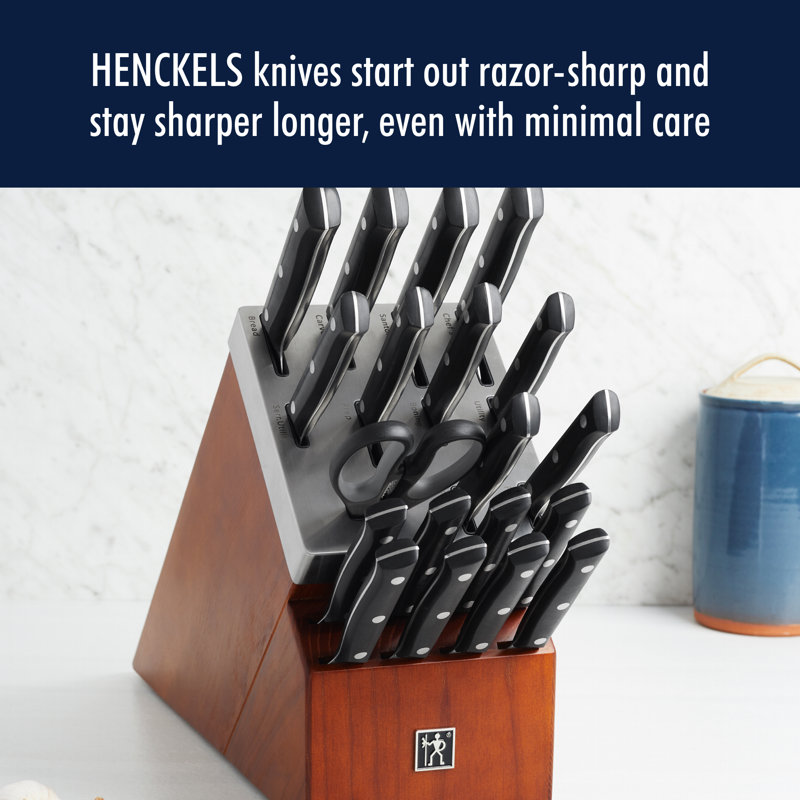 HENCKELS Dynamic 20-Piece Self-Sharpening Knife Block Set