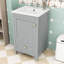 Meuble-lavabo de salle de bain avec lavabo en céramique, porte d'armoire à fermeture douce et tiroir de rangement-1544532172