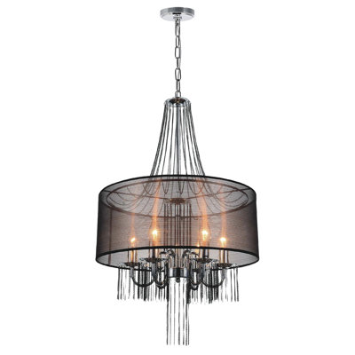 Simoneau 6 - Light Dimmable Drum Chandelier