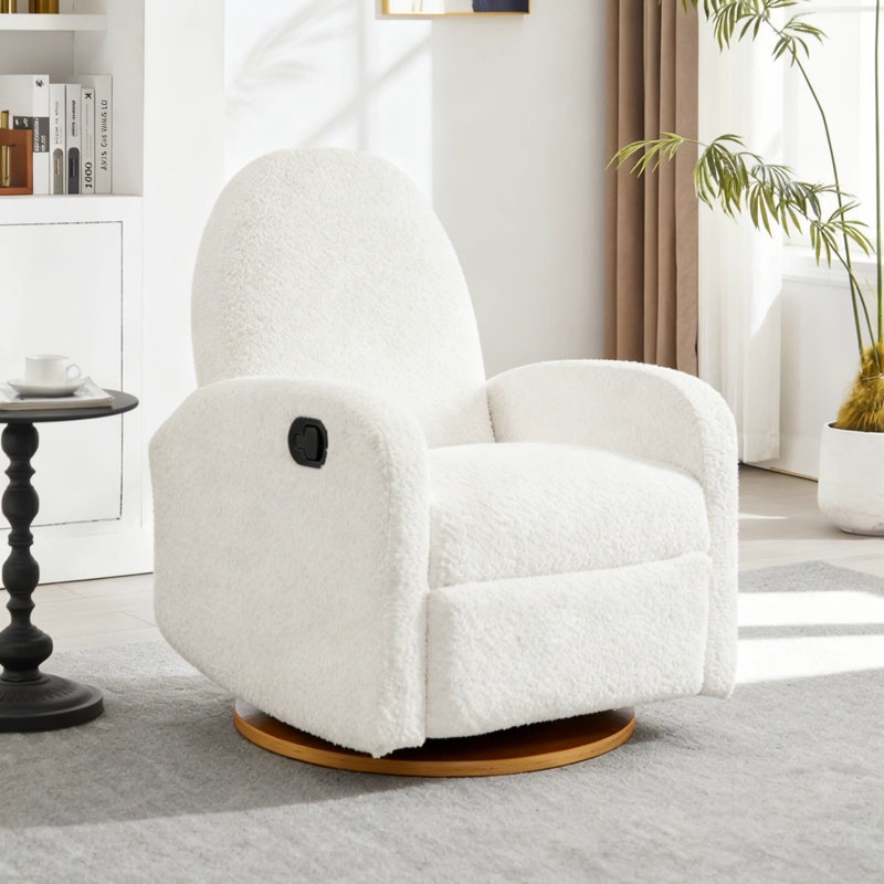 360 Swivel and Glider Recliner Chair-Beige, Beige