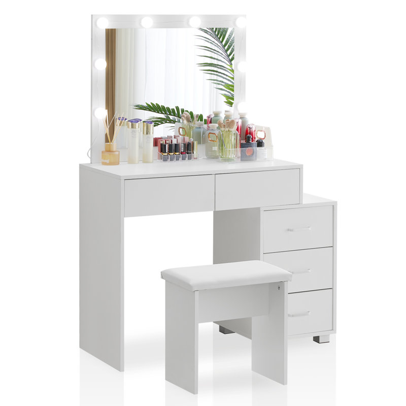 Notification Dressing Table with Mirror
