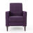Button Tufted Upholstered Manual Push-Back Recliner -1831055569