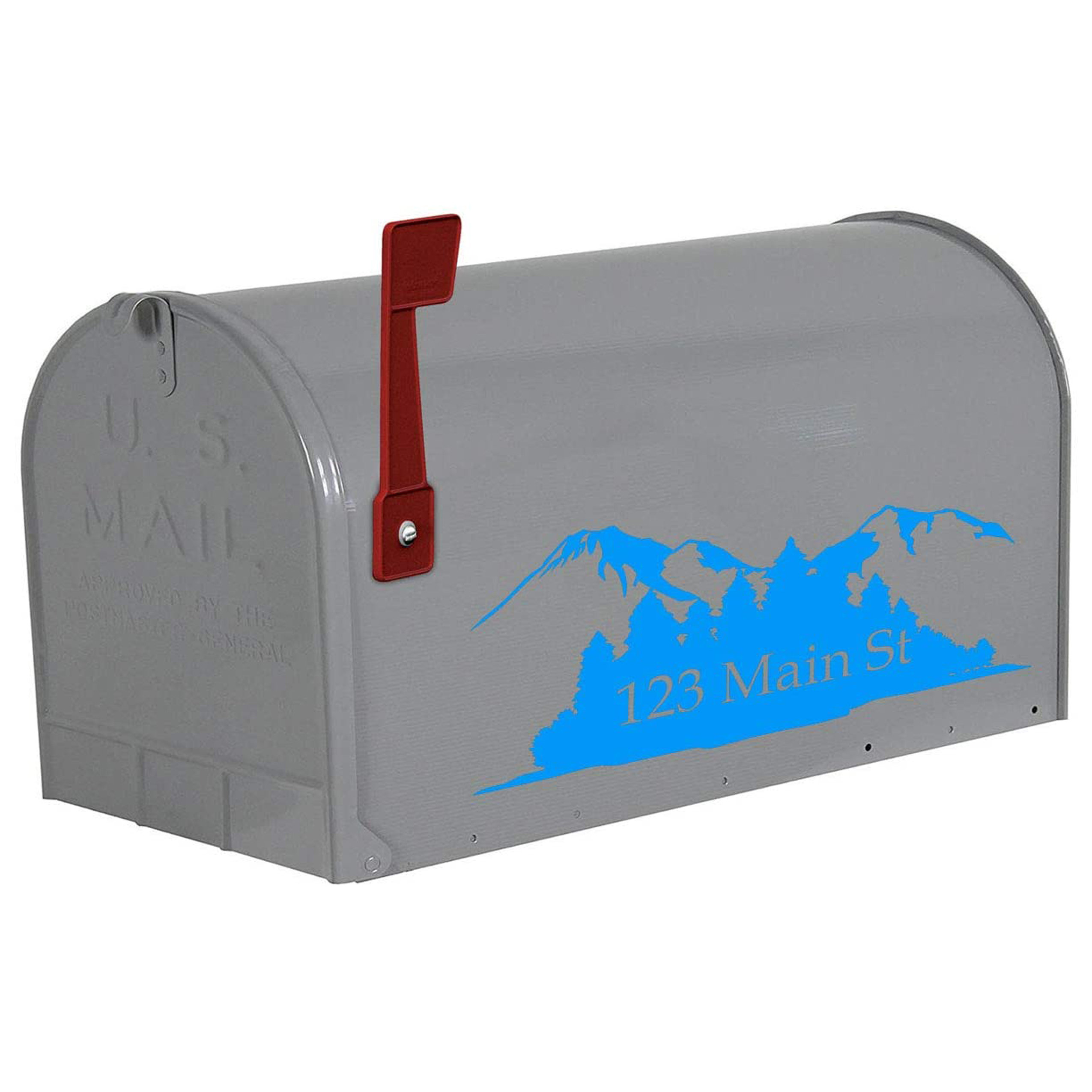 VWAQ Personalized Mailbox Address Decals Set Of 2 Forest Custom Address ...
