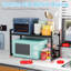 Étagère métallique extensible, capacité de charge de 50 kg, idéale pour les cuisines, les garde-manger et les garages, noire, s'assemble en seulement cinq étapes - l'installation est un jeu d'enfant !