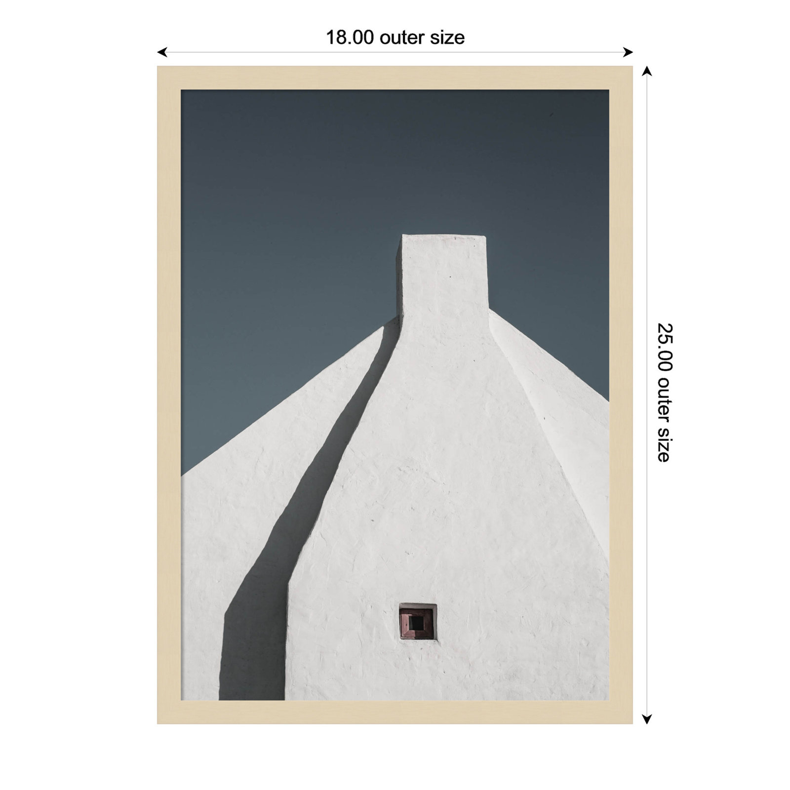 Ruebin "Archi Tek 02" Print, Brown, 25" H x 18" W