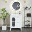 Ensemble de meuble-lavabo simple 24 po avec plateau en céramique Jermia-1566756503