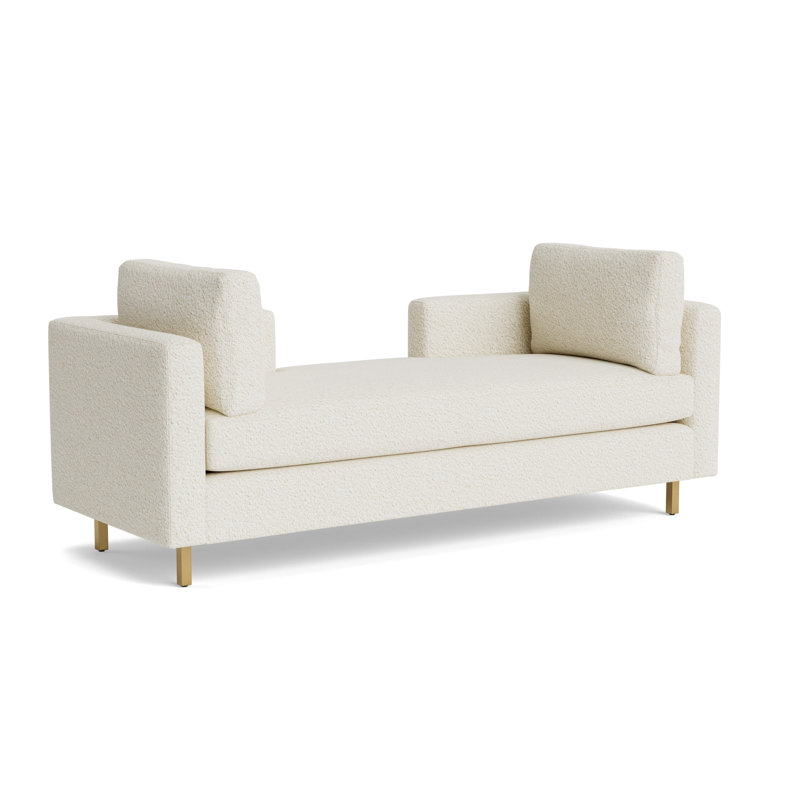 Hunter Bench, Berber - Cream, Brushed Brass