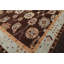 Tapis beige / brun en laine noué à la main de conception unique 9 pi 2 po x 12 pi 1 po Gaije