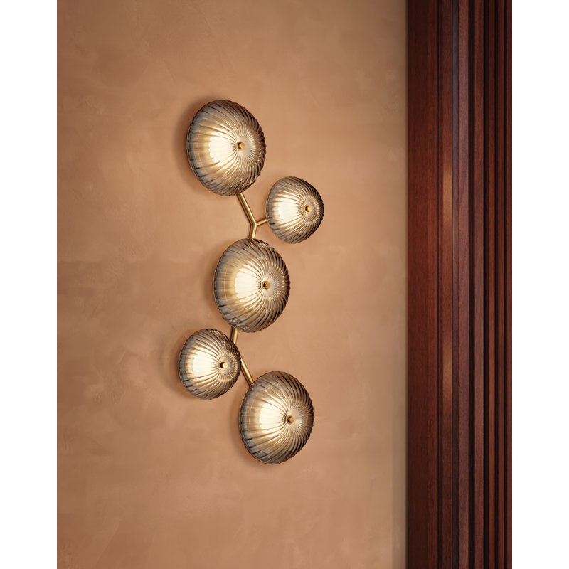 Birmingham Flush Mount in Vintage Polished Brass, 56 W