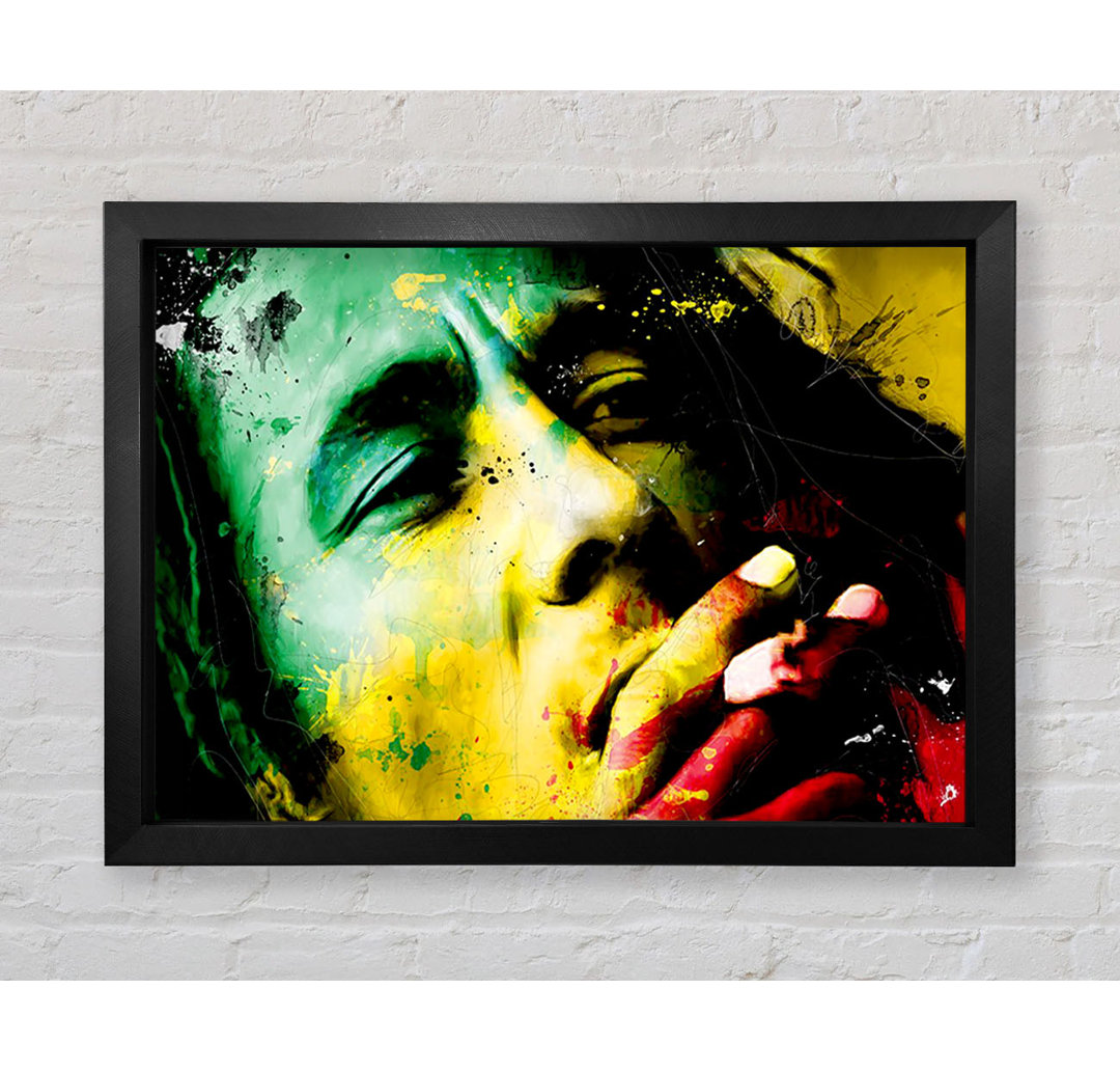 Bob Marley Colours - Einzelne Bilderrahmen Kunstdrucke