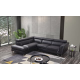 2 - Piece Leather Sectional