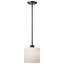 Adileni - Luminaire suspendu 8 pouces - Bronze industriel avec verre blanc satiné