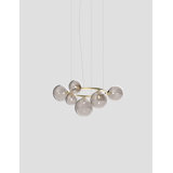 Puppet Ring Suspension 7A Amber Transparent Matt Black Nickel G9 Ul