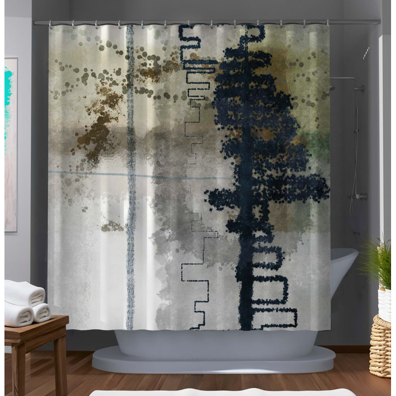 Abstract Shower Curtain
